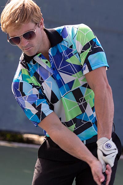 Tan-Through Sportshirts Graphic Polo Baseline 