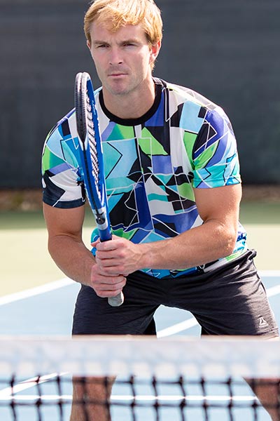 Tan-Through Sportshirts Graphic Polo Flamingo