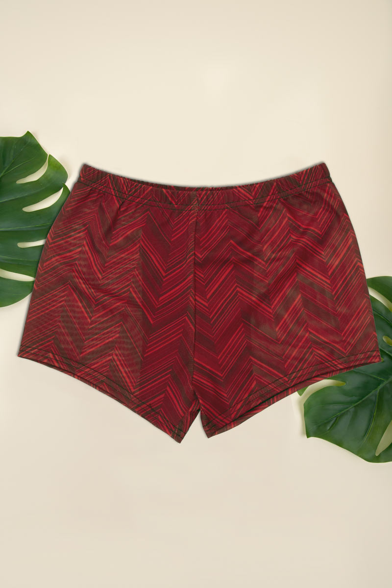 Cooltan Tan Though red  hipster swim